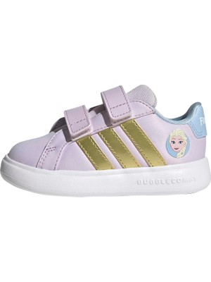 Odea Frozen Elsa Grand Court 3.0 Çocuk Pembe Sneaker Ayakkabı JQ4356