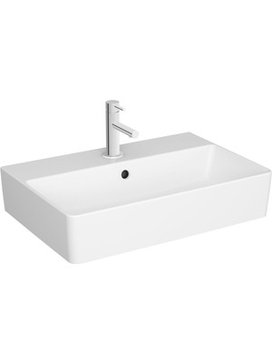 Odea Vitra Nuo 7435B003-0631 Dikdörtgen Dar Lavabo, 60X40 Cm, Beyaz