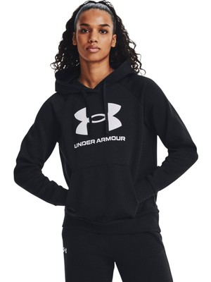 Odea Under Armour Ua Rival Fleece Big Logo Hd Kadın Sweatshirt Black / / White Sm