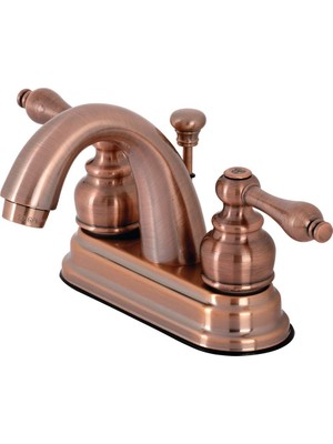 Odea Kingston Brass KB561ALAC Restorasyon 4 "centerset Banyo Bataryası, Antik Bakır