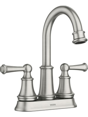 Odea Moen Brecklyn 4 In. Centerset 2-Handle Bathroom Faucet In Spot Resist Brushed Nickel