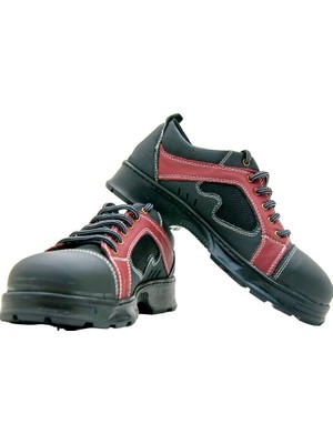 Odea Easyso 44 Numara Unisex Çelik Burunlu Iş Ayakkabısı Yürüyüş Ayakkabısı Yormaz Terletmez Waterproof Çelik Ara Tabanlı Kadın Erkek Renkli Ayakkabı 4 Mevsim Ayakkabı (Bordo, 44)