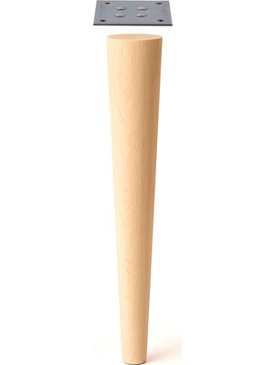 Odea Bohem 75CM Masa Ayağı Ham Ahşap Doğal Boyasız Bağlantı Aparatlı Mobilya Kanepe Sehpa Ayakları