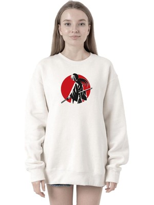 Odea Tshirthane Rurouni Kenshin Samurai Logo Beyaz Kadın 2ip Sweatshirt P22717S6860, Xl