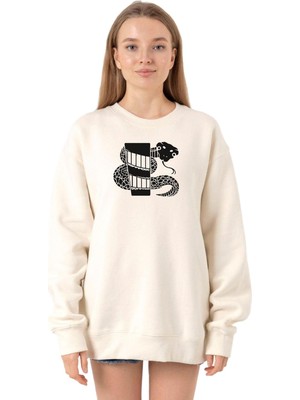 Odea Tshirthane Monogatari Anime Nadeko Snake Symbol Ekru Kadın 2ip Sweatshirt P22008S5145, S