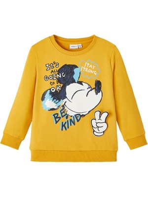 Odea Name It Erkek Çocuk Turuncu Sweatshirt 2-3 Yaş Nmmskjold Mıckey Sweat Bru Wdı