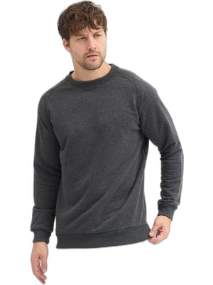 Odea Slazenger Nadav Erkek Koyu Gri Sweatshırt