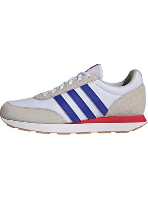 Odea Adidas Erkek Run 60S 3.0 Deri Ayakkabı, Cloud White Lucid Blue Grey One, 43 1/3 Eu