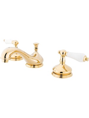 Odea Kingston Pirinç KS1162PL Heritage Breitgefaechert Wc Musluk Porselen Kolu Sap, Cilalı Br