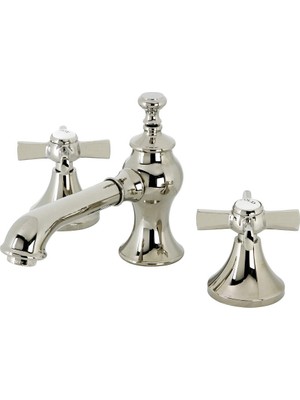 Odea Kingston Brass KC7066ZX Millennium 8" Geniş Lavabo Musluğu, Pirinç Açılır Kaplama, Cilalı Nikel, 5-5/8" Musluk Erişimi
