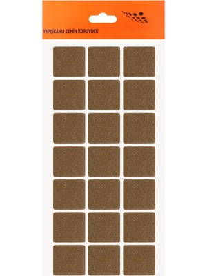 Odea BADEM10 Nobel Masa Sandalye Parke Zemin Koruyucu Keçe Yapışkanlı 30X30 mm (21'li Paket)