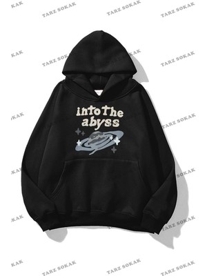 Odea Tarzsokak Y2K Unisex Into The Abyss Sweatshirt Kod 1567 Siyah, Siyah-95, S