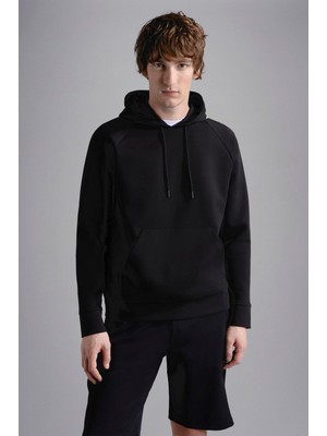 Odea Erkek Pamuklu Kapüşonlu Uzun Kollu Cepli Siyah Sweatshirt 24411837-011