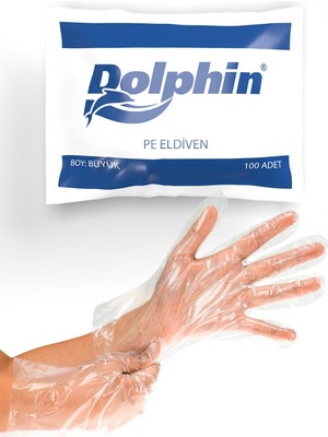 Odea Kullan At Market Dolphin Şeffaf Eldiven Pe 100'LÜ Paket