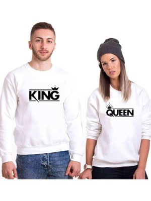 Odea Tshirthane King Queen Sevgili Kombinleri Sweatshirt Kombini, Kadın, Xl, N11PTTSV20SW194-TEK Ürün Fiyatıdır, Kombin Yapmak Için En Az 2 Adet Sepete Ekleyiniz
