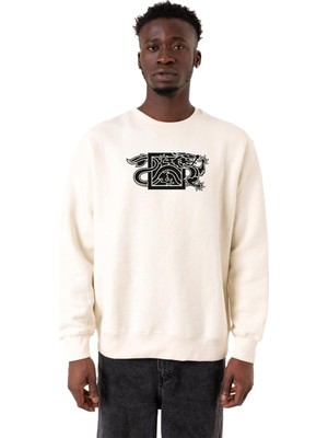 Odea Tshirthane The Wheel Of Time Dragon Minimal Ekru Erkek 2ip Sweatshirt P23399S5896, L