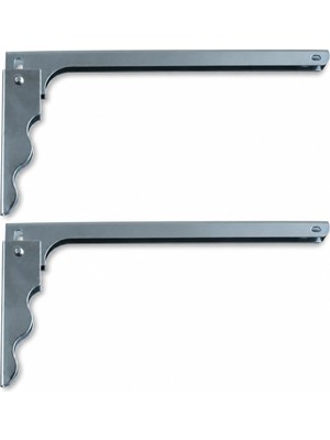 Odea Katlanır Raf ve Masa Konsolu, Raf Ayağı Metal, 18 cm ve 28 cm Seçenekli, 2'li Set, Vidalar ve Dübeller DAHIL(28CM)