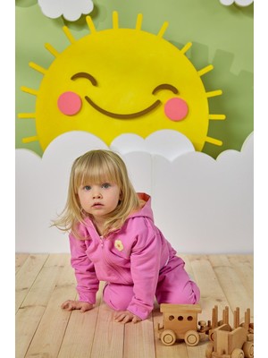Odea Kız Bebek Sweatshırt Pembe