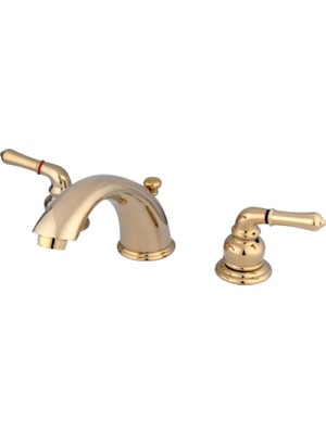 Odea Kingston Brass KB962 Magellan Yaygın Banyo Bataryası, 20 cm Ayarlanabilir Merkez, Parlak Pirinç