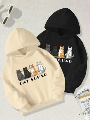 Odea Tarzsokak Renkli Kapşonlu Sweatshirt Çift Sevgili Kombinleri Couple Clothing, RENKLI-K24, S
