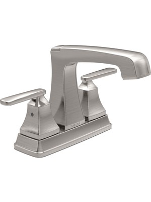 Odea Delta Faucet Ashlyn Centerset Banyo Bataryası Fırçalanmış Nikel, Banyo Lavabo Bataryası, Elmas Sızdırmazlık Teknolojisi, Metal Tahliye Grubu, Paslanmaz 2564-SSMPU-DST