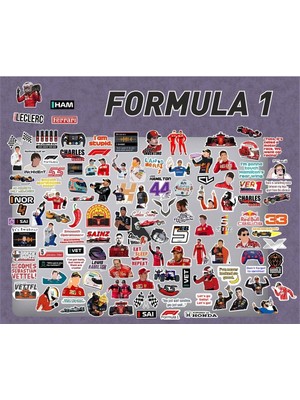 Odea Ms Major Selection Formula 1 Ralli Pilotları Laptop Notebook Telefon Kılıfı Sticker Paketi