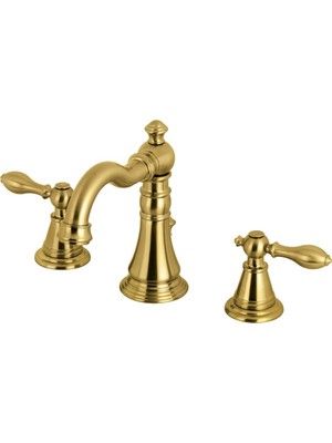 Odea Fauceture FSC1973AL Kingston Ingiliz Klasik Yaygın Banyo Bataryası Perakende Pop-Up, Fırçalanmış Pirinç, 12,7 cm