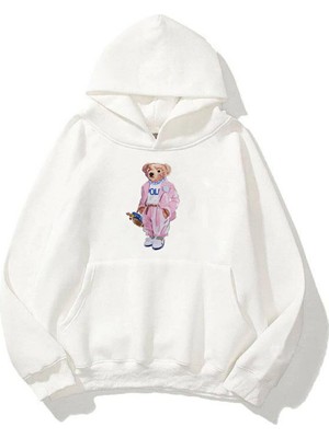Odea Tarzsokak Unisex Teddy Beyaz Sweatshirt, BEYAZ-630, M
