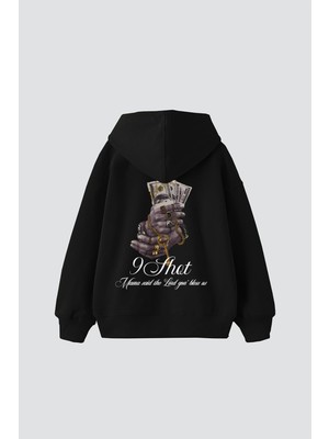Odea Tarzsokak Money Hand Baskılı Oversize Unisex Premium Siyah, SIYAH-140, M
