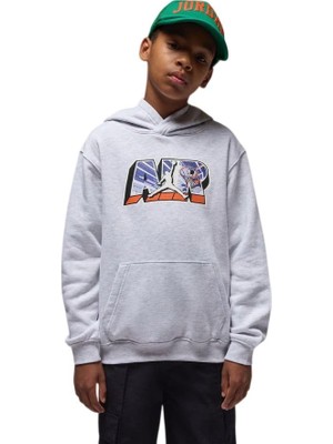 Odea Nike Jordan Jdb Air Postcard Po-Hoodie Erkek Çocuk Sweatshirt 95F160 95F160-X58, 8-10 Yaş