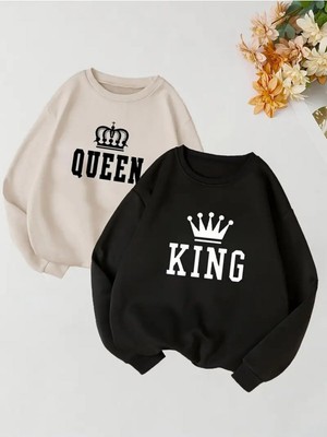 Odea Tarzsokak Renkli Kapşonlu Sweatshirt Çift Sevgili Kombinleri Couple Clothing, RENKLI-K68, S