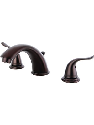 Odea Kingston Brass KB2965YL Yosemite Yaygın Iki Kulplu Lavabo Bataryası, Yağ Ovuşturdu Bronz, 5-3/4 Inç Emzik Erişimi, Yağlı Bronz