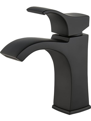 Odea Pfister Venturi Banyo Lavabo Bataryası, Tek Kulp, Mat Siyah Kaplama, LF042VNBB