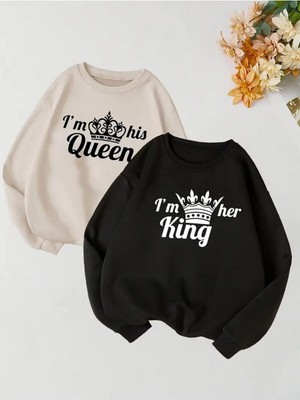 Odea Tarzsokak Renkli Kapşonlu Sweatshirt Çift Sevgili Kombinleri Couple Clothing, RENKLI-K65, M
