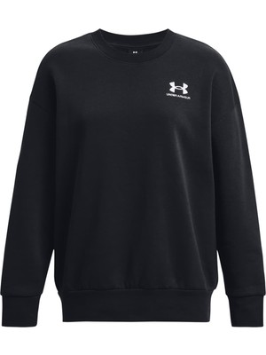 Odea Under Armour Ua Icon Fleece Os Crew Kadın Sweatshirt Black / / White Md