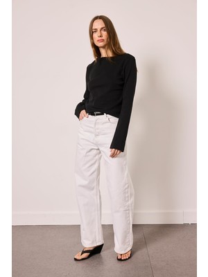 Odea %100 Cotton Kayık Yaka Tshirt