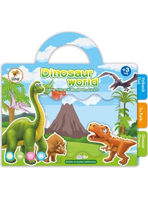 Odea Lino Tekrar Tekrar Kullanılabilen Sticker Dinosaur World