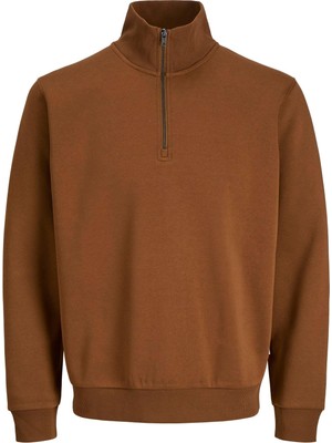 Odea Jack & Jones Erkek Örgü Ceket, Çeyrek Fermuarlı, Tek Renkli, Çeyrek Fermuarlı Örgü Ceket, Monks Bornoz., L