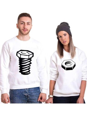 Odea Tshirthane Somun Vida Sevgili Kombinleri Sweatshirt Kombini, Erkek, L-Tek Ürün Fiyatıdır, Kombin Yapmak Için En Az 2 Adet Sepete Ekleyiniz