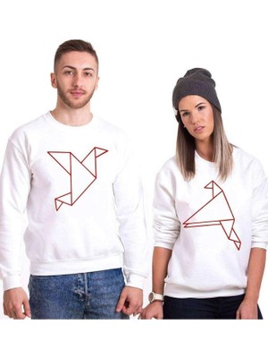 Odea Tshirthane Origami Sevgili Kombinleri Sweatshirt Kombini, Kadın, Xl-Tek Ürün Fiyatıdır, Kombin Yapmak Için En Az 2 Adet Sepete Ekleyiniz