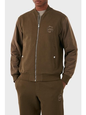 Odea Boss Pamuklu Logolu Regular Fit Kolej Yaka Fermuarlı Sweat Erkek Sweat 50524338 361