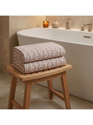 Rani Mobilya Rani Home Banyo Havlusu Seti  Bej BD-6436