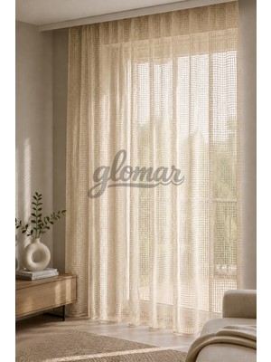 Glomar Pudra File Tül Perde Ekstraforlu Kornişli Düz Dikim Pilesiz Kız Çocuk Odası Trend Ürün Masal Tül