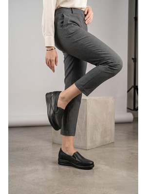 Papuç Sepeti 5248 Kadın Hakiki Deri Esnek Ultra Rahat Comfort Tam Ortopedik Anne Ayakkabısı