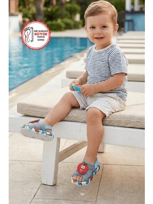 Gezer Erkek Bebek Islak Zemine Uygun Havuz Plaj Terlik-Sandalet