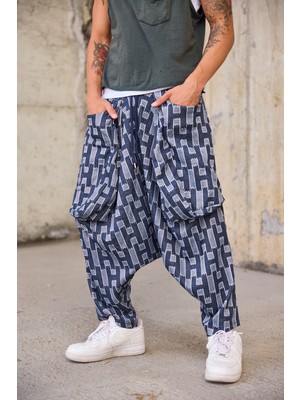 Superblue Erkek Bol Dökümlü Avangard Şalvar Pantolon