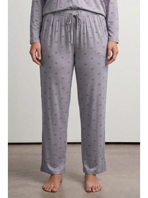Hays Kadın Plus Size Viskoz Uzun Pijama Altı