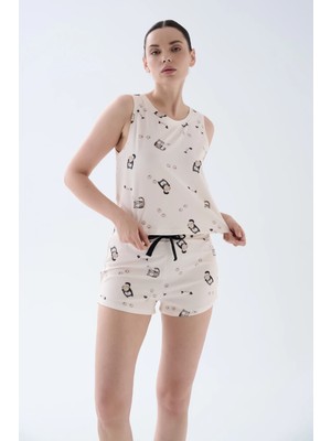 Hays Kadın Pamuklu Kalın Askılı Atlet Pijama Üstü
