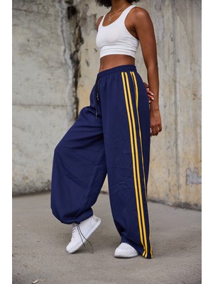 Superblue Kadın Şerit Detaylı Bol Baggy Pantolon