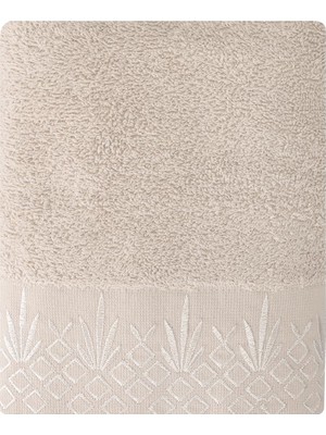 Esranın Dünyası Porland Sty Barra Gri Nakışlı Havlu 50X90